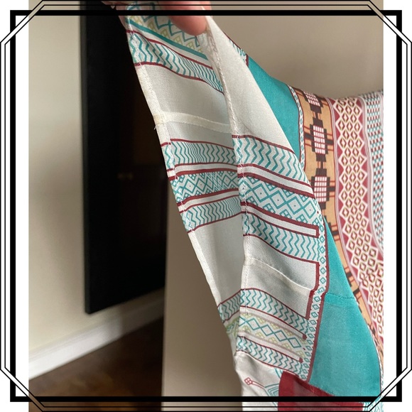 Issa London Dress ..Circa 2000 100% Silk poncho tunic dress - Picture 7 of 10